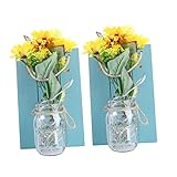 DOITOOL 1 Set Wandlampe Kerzenhalter Dekor Gartenbeleuchtung Dekoratives Led-Dekor Pfingstrose Wandkunst Wand Blumenvase Dekorative Vase Akzente Simulation Blumenlampe