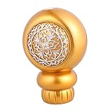 Cabilock 2 Stück Goldene Gardinenstangen Goldbesatz Duschvorhangstange Goldene Gardinenstange Endstücke Goldendoodle-Ornament Gardinenstange Gardinenstange Kopfstecker