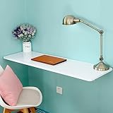 Klappbares Klapptischset | Herunterklappbarer, an der Wand montierter Computertisch, Laptoptisch mit Halterung, faltbar und schwebend für platzsparenden Esstisch, Tragkraft: 20 kg ( Size : LxW - 40x25