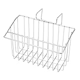 304 Edelstahl-Spülen-Abfluss-Korb-Multi-Rod-Spülmaschinen-Spülmaschinen-Lappen-hängender Korb-Reinigungs-Tuch-Küchen-Rack Küchenleiste Haken Schwarz (Silver, One Size)