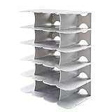 Schuhregal Organizer Regal Schuhregal Einfaches mehrschichtiges Schuhregal Schuhaufbewahrungshalter Schuhschrank Kleines Schuhregal für Eingangsbereich, Flur, Wohnzimmer Schuhregal (Farbe: Grau, Größe