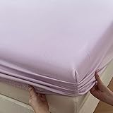 JIANINGHOME Spannbetttuch in Allen Größen 150x200,Spannbettlaken - 100% Baumwolle Bettlaken Spannbetttuch Topper Boxspringbett.