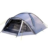 Skandika Kuppelzelt Dale 4 | Camping Zelt für 4 Personen, Sleeper Technologie, wasserdicht 3000 mm, 2 Eingänge, Moskitonetz, leichtes Trekkingzelt | Iglu Zelt, Festivalzelt