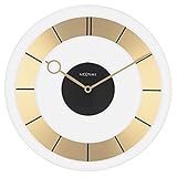 NeXtime 2790GO1 Wanduhren, Metall und Kunststoff, Goldfarben, Ø 31 cm