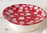 Pilz-Seifenschale für Bar Seifenhalter Keramik Bar Seifenhalter Rote Seifenschale für Dusche Badezimmer Seifenschale Dusche Seifenschale Jabonera para baño