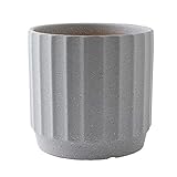 GRFIT Blumentöpfe Blumentöpfe, zylindrisch, einfarbig, Blumentöpfe, groß, einfach, Sukkulenten, Grünpflanzen, gerade Pflanzgefäße, Wohnzimmer, Balkon, Display Übertöpfe (Color : C, Size : L)
