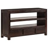 Wakects TV-Schrank, Sideboard, TV-Möbel, Wohnzimmertisch, Fernseheinheit aus Massivholz von Akazien für Zuhause für Schlafzimmer