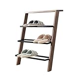 YUEGOO Schuhregalspeicher Kreativ Gegen Die Wall Home Multi-Layer Einfacher Schuhregal Display Stand Mode Möbeldekoration/Braun