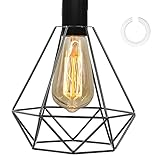 Kinsinder Vintage Käfig Draht Lampenschirm, Vintage Lampenschirm, Retro Industrielle Metall DIY Stehlampe Pendelleuchte für Küchen Loft Flur Schlafzimmer Bar Café Laden Salon Restaurant