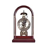 SUNESA Tischuhr Mechanische Manteluhr Home Schreibtischuhr Altmodischer Tischplatte Römische Ziffernuhr Gesicht High-Definition-Glas 12,9 Zoll Standuhr