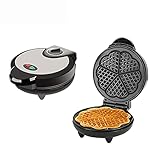 Kavolet 1000W Waffeleisen für Klassische Herzwaffeln, 5 herzförmige Waffeln Elektrisches Waffeleisen mit Antihaftbeschichtung, für Kindergeburtstage, Familienfeiern, Ostern oder Weihnachten