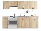 AKORD | Küchenmöbel-Set Lima | Küchen | Kitchen | Für eine kleine Küche | Für EIN Zimmer mit Küchenzeile | Langlebig | Für modernes und traditionelles Design