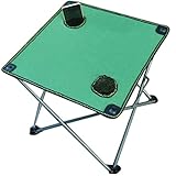 UTMACH Falten Leichter und tragbarer Klapptisch, kompakter Picknicktisch mit Tragetasche, 600D Oxford-Tuch, Desktop-Campingtisch, 48 x 48 x 45 cm tragbar