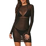Kayferli Sommerkleid Damen Sonnenschutzkleid Elastizität Sonnenbank Beach Frauenkleid sexy Urlaub Schnitt Frauenkleid Strandkleid Damen