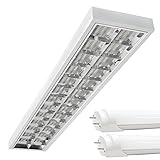 pureled *HIT* SET LED Rasterleuchten Bürolampe Rasterlampe Deckenleuchte inkl. LED T8 3000K warmweiß