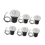 6PCS LED Bodenstrahler Außen - LED Embedded Buried Lampe, 3W COB-Einbaustrahler, LED-Treppenstrahler Für Den Außenbereich, Wasserdichter IP67-Strahler, Für Plätze, Terrassen, Rasenflächen ( Color : RG