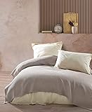 BOHORIA® Tagesdecke in Waffeloptik Pure Waffle extra groß 210 x 240cm | 100% Baumwolle | Oeko-Tex® | Überwurf für Sofa, Sessel & Bett | Sofadecke Wohndecke (Pure Waffle Throw) (Sepia, 210 x 240 cm)