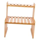 Alipis 1 Stück Vitrine Pflanzgefäße Für Zimmerpflanzen Blumentöpfe Innenregalhalterungen Balkon Garten Pflanzenregal Ständer Holz Pflanzenregal Dekoratives Blumenregal Heimdekoration