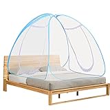 Winload Moskitonetz Bett, Faltbare Mückennetz für Doppelbett, Tragbare Pop Up Fliegennetz Zelt, Doppelter Eingang Reise Insektennetz, Falten Netze für Kinder und Babys Heim Outdoor, 180 * 200 * 150cm