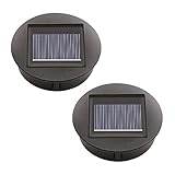 ULEMONDEE Solarleuchten Ersatz 7cm/8cm,solar Einmachglas Led Einsatz,ersatz Solarmodul Für Gartenleuchten (8cm 2 Stk)