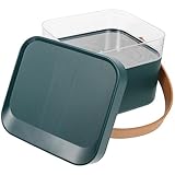 Lurrose Medikamentenbox Für Reisen Make-Up-Koffer Aufbewahrungsbehälter Mit Schloss Kunststoff-Kosmetik-Aufbewahrungsbox Medikamenten-Aufbewahrungsbehälter Reise-Medikamentenschrank