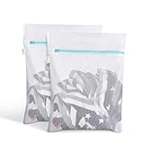 OTraki Wäschesäcke für Waschmaschine 2er Pack 40x50cm Wäschebeutel Wiederverwendbare Feinmaschiges Wäschenetz mit Reißverschluß für Fleecedecke Bettwäsche Gardinen Bettwäsche