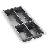 Orga-Box Besteckeinsatz silbergrau für 30er Schublade z.B. Nobilia ab August 2012 (473,5 x 194 mm) Besteckkasten III