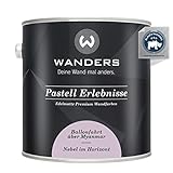 Wanders24 Pastell Erlebnisse (2,5 Liter, Nebel im Horizont) edelmatte Wandfarbe - Feine Farben - in 90 Farbtönen - Wandfarbe Lila - Made in Germany