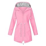 Zannycn Regenjacke Atmungsaktiv Fahrrad Jacke Mit Kapuze Wasserdichte Regen Jacke Mit Abnehmbarer Kapuze Atmungsaktive Outdoor Jacke Damen Wasserdichte Faltbar Regenmantel