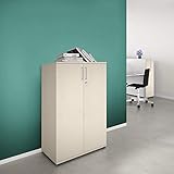 Weber Büro Profi Aktenschrank abschließbar 3OH Ahorn Schrank Büroschrank Flügeltürenschrank