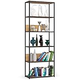 AKORD | Loft 70 cm Bücherregal | Moderner Schrank | Minimalistisch | Bücher Regal | Robust | Für Zuhause | Für das Büro | 6 Fachböden | Einfache Montage | 24 Monate Garantie