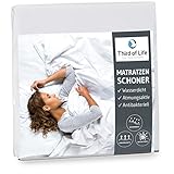 Matratzenschoner 120x200cm wasserdicht | Atmungsaktive Matratzen-Auflage | Anti-Milben Bezug unter Spann-Bettlaken | Wasserundurchlässiger Matratzenschutz | Hygienischer Matratzen-Topper 120-x-200 cm