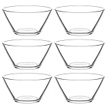 Lav 6-TLG. Glasschalen Dipschalen Dessertschale Vorspeise Schalen Gläser 345ml