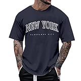 T-Shirt Herren Schwarz Herren T-Shirt Kurzarm Freizeit LässiKurzarm-T-Shirt mit Rundhalsausschnitt für Herren Muskelshirt Männer T-Shirt Bio-Baumwolle Männer T-Shirt Basic