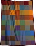 Biederlack Kuscheldecke bunt, Sofadecke 100% Baumwolle, 150 x 200 cm