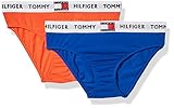 Tommy Hilfiger Mädchen 2P Bikini Style Unterwäsche, Bright Vermillion/Cobalt, 12-14 Jahre