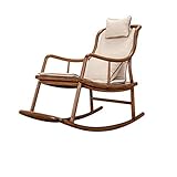 HAOTING Schaukelstühle Schaukelstuhl Adult Home Lazy Lounge Chair Freizeit Balkon Senioren Schlafsessel Siesta Chair