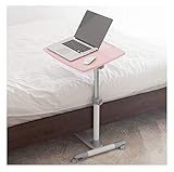 Tisch, Nachttisch, C-förmiger Sockel, Laptop-Schreibtisch, Heimbüro-Beistelltisch, mobiler Tisch, Arbeitsplatz, tragbarer Beistelltisch, fauler Tisch, verstellbare Höhe und Winkel, Stehpult