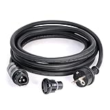 Betteri BC01 Buchse auf Schuko Stecker Kabel 2m/3m/5m/10m + Betteri Endkappe, für Mikrowechselrichter Hoymiles, Deye, Envertech, TSUN, NEP (5m)