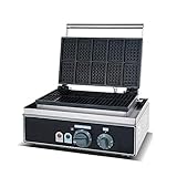 JDKC- Kommerzieller Waffeleisen Elektrischer Sandwich Toaster Professionelle Muffinmaschine mit Einstellbarer Temperatur