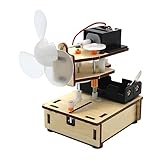 Technologiespielzeug für Kinder - Shaking Head Fan Science Project Board - Projekttafel aus Holz für spaßiges Lernen, tolles Geschenk für Kinder, Jungen und Mädchen Jingling