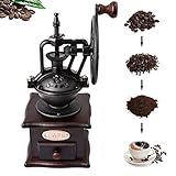 Aedcbaide Manuelle Kaffeemühle, Kaffeebohnenmühle aus Holz, Retro-Handkaffeemühlen, Vintage-Kaffeemühle im antiken britischen Stil, einstellbare Grobeinstellung mit Fangschublade für das Heimbüro