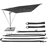 Windsicherung Für Terrassenschirme - Windgurte Für Freitragende Sonnenschirme | Home Wind Shield For Large Cantilever Parasols Crank Umbrellas | Terrassenschirmgurt, Zurrgurt Für Großen Außenschirm