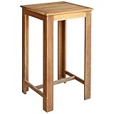 vidaXL Bartisch Akazienholz Massiv 60x60x105cm Stehtisch Bistrotisch Esstisch