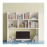 büro bücherregal Desktop-Bücherregal, Schreibtisch-Organizer, Lagerregal, freier Stil, Bücherregal, Bücherregal aus Holz, Bürobedarf, Schreibtisch-Organizer for Bürobedarf, Küche, Badezimmer (weiß) de