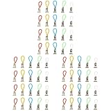 60 Stück for Clips, Kleidung, Geschirrtuch, Zuhause, Tee, Kleiderbügel, Küche, Wäsche, Reisehalter, Badezimmer, Schlaufen, Türme, Haken, Stoff, Handtücher, Clip, Handtuch, Metall, Schränke Hosenträger