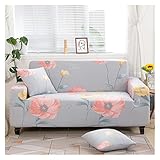 Couch Cover, Plain Printing Sofa Cover Spandex Big Elastic Stretch Couch Slipcovers for Living Room 1/2/3/4 Seater Protector Sofa Cover