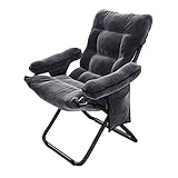 AATHER Moderner Lazy Chair, mit Armlehnen und Einer Seitentasche, 3-Fach verstellbare Liege, gepolsterter Sitz, Lazy Recliner, 3 Farben