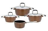 GSW 190145 Scala Color Topf-Set bronzefarben, 4-teilig, Groß