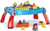MEGA CNM42 - Mega Bloks Bau- und Spieltisch mit großen Bauklötzen, Bauspielzeug für Kleinkinder (30 Teile), Spielzeug für Kinder ab 1 Jahr[Exklusiv bei Amazon]
